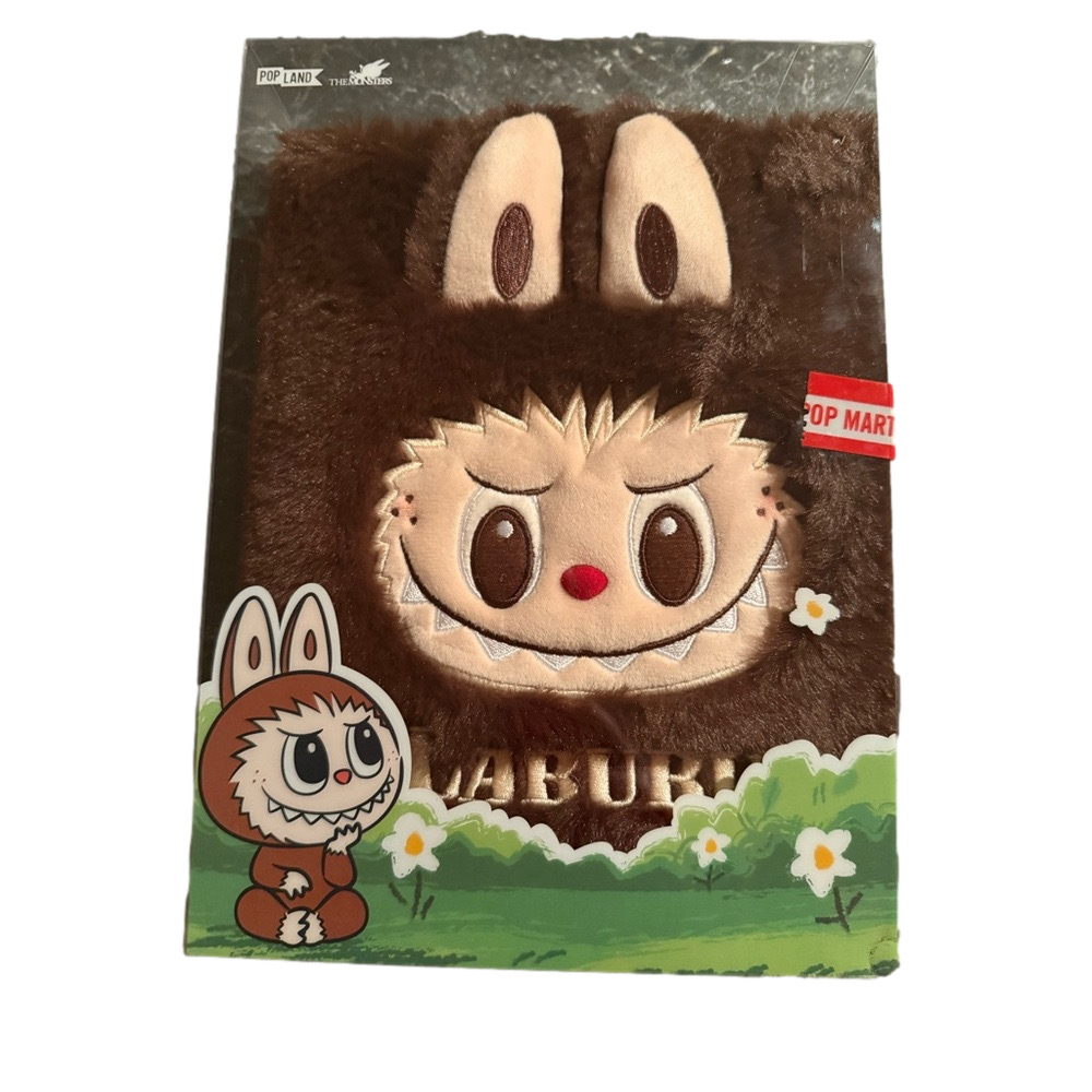 Pop Mart Popland Exclusive Labubu Furry Notebook